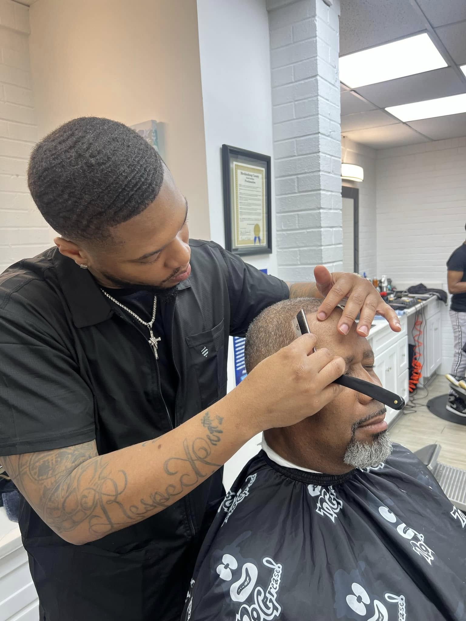 Melo Haynes III in the barber chair years